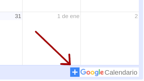 Añade calendario a google calendar